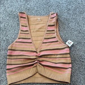 Aerie Striped Knit Tank Top